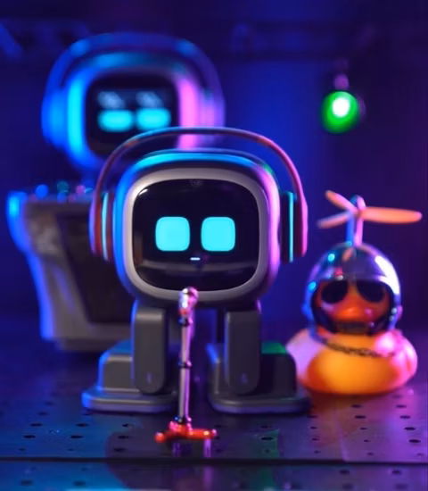 Emo Go Home Ai Smart Desktop Robot Kit with Voice Control and Emotion Recognition